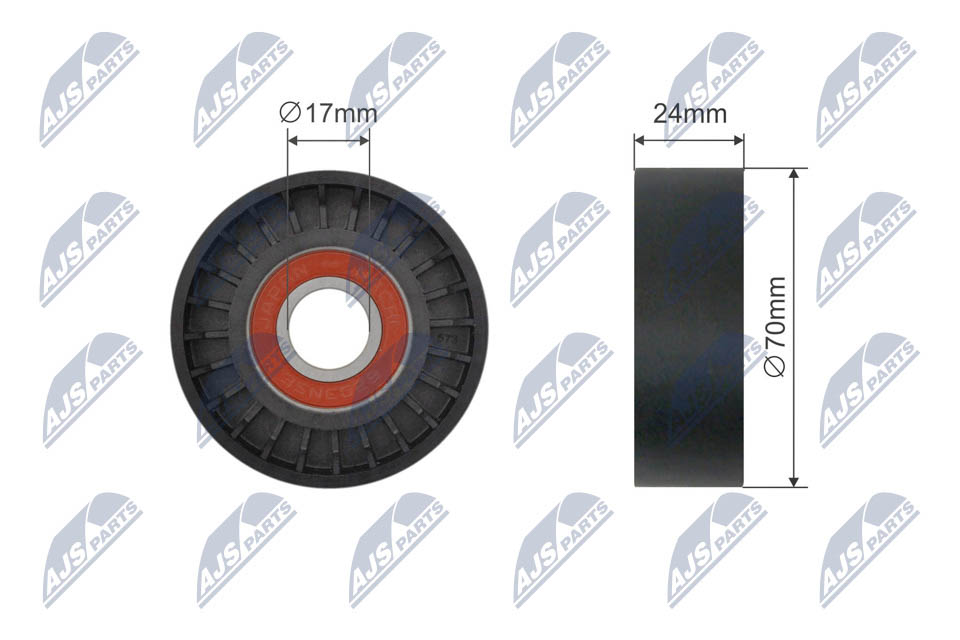 Belt tensioner, Multi-groove belt  Art. RNKAU080