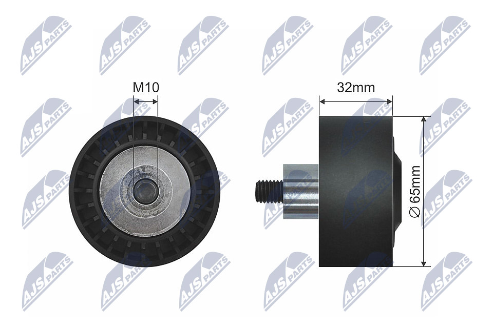 Deflection/Guide Pulley, V-belt  Art. RNKBM021