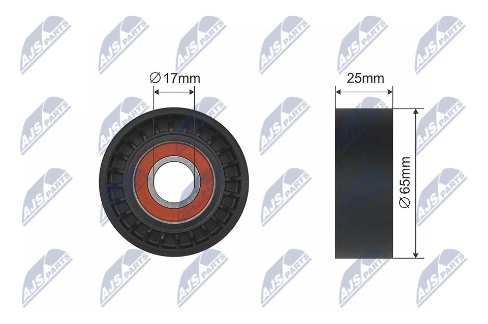 Deflection/Guide Pulley, V-belt  Art. RNKBM022