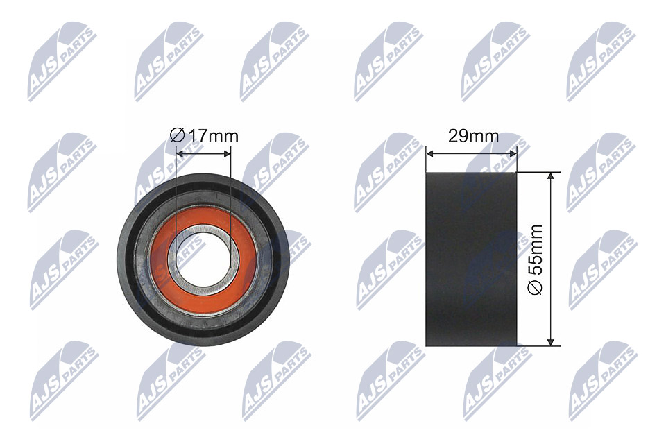 Tensioner Pulley, V-belt  Art. RNKBM038