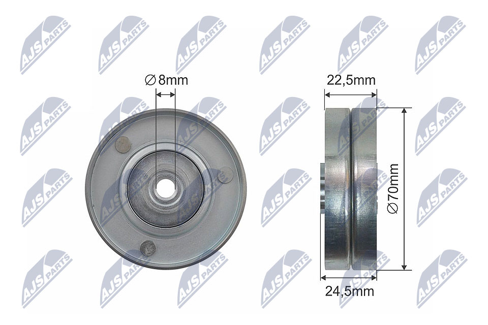 Tensioner Pulley, V-belt  Art. RNKBM041