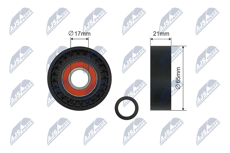 Tensioner Pulley, V-ribbed belt  Art. RNKBM053