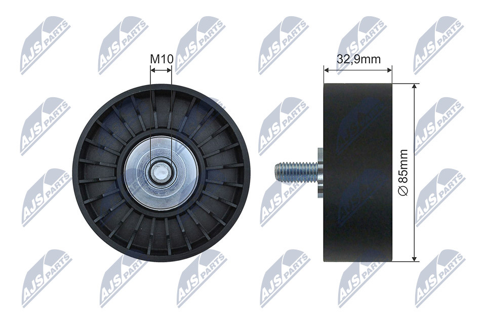 Tensioner Pulley, V-ribbed belt  Art. RNKBM056