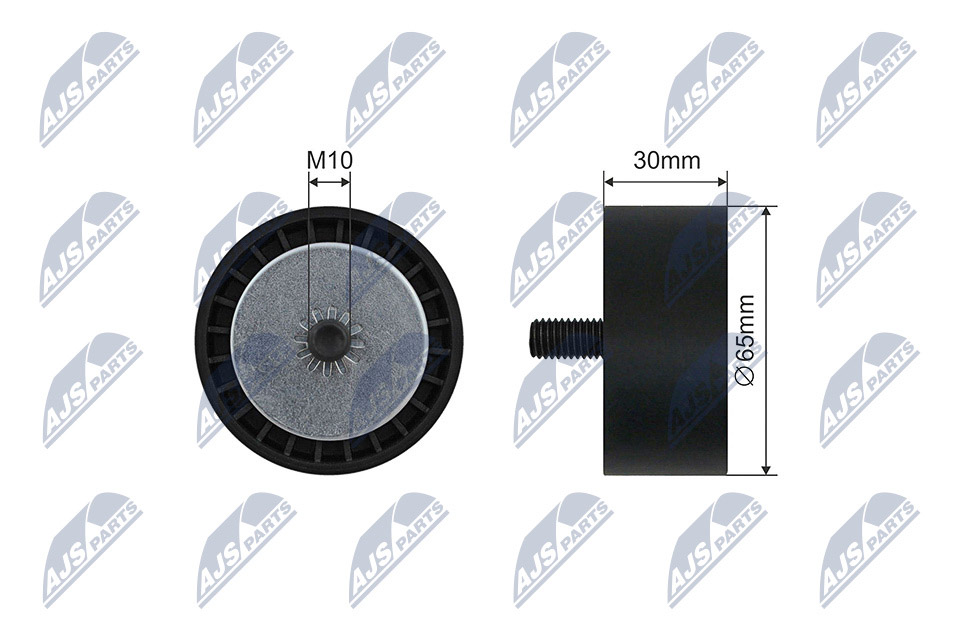 Tensioner Pulley, V-ribbed belt  Art. RNKBM064