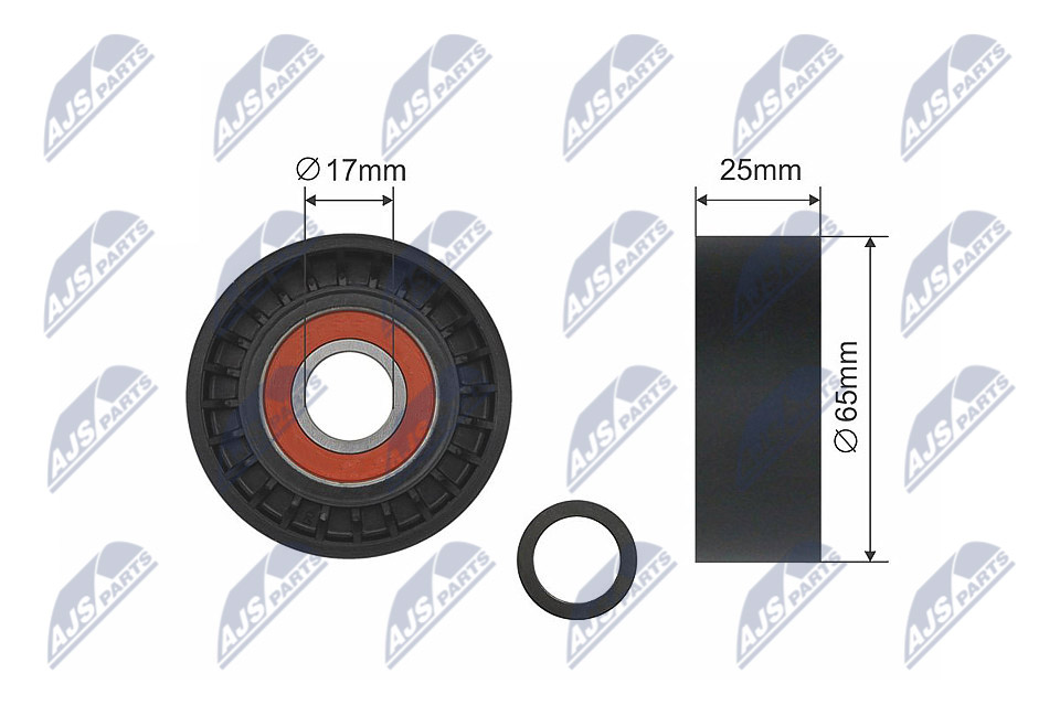 Tensioner Pulley, V-ribbed belt  Art. RNKCH003