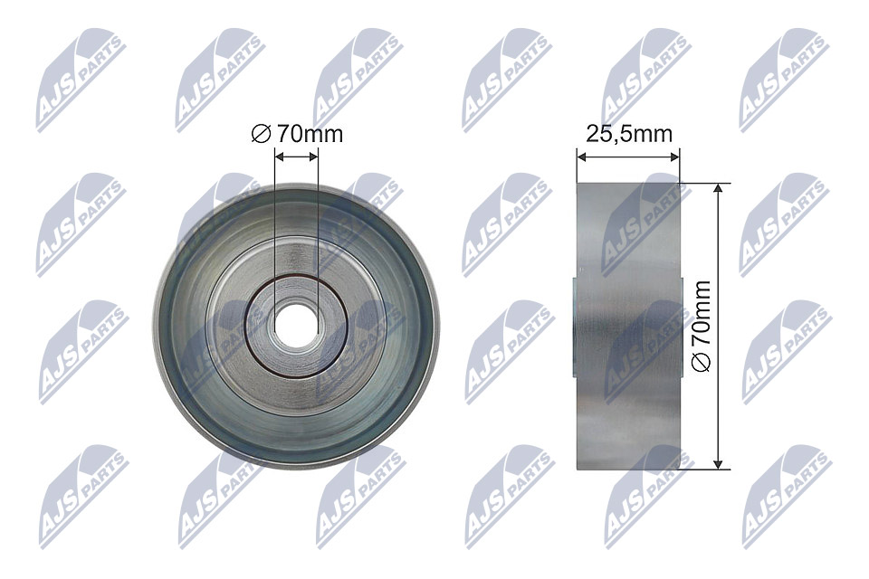 Tensioner Pulley, V-ribbed belt  Art. RNKCH013