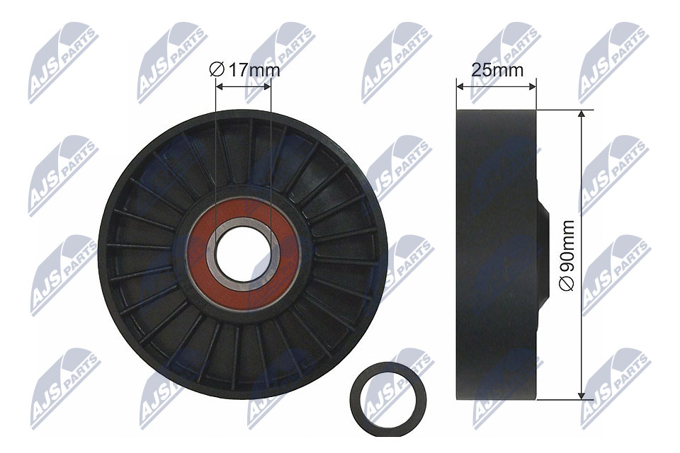 Tensioner Pulley, V-belt  Art. RNKCH029