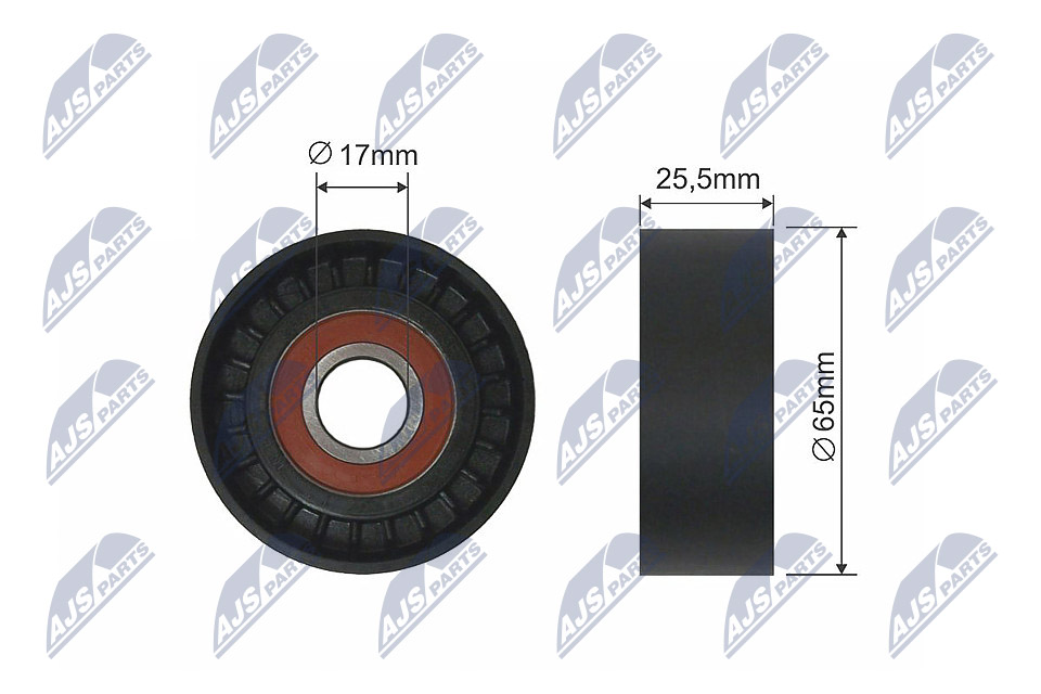 Tensioner Pulley, V-ribbed belt  Art. RNKCT012