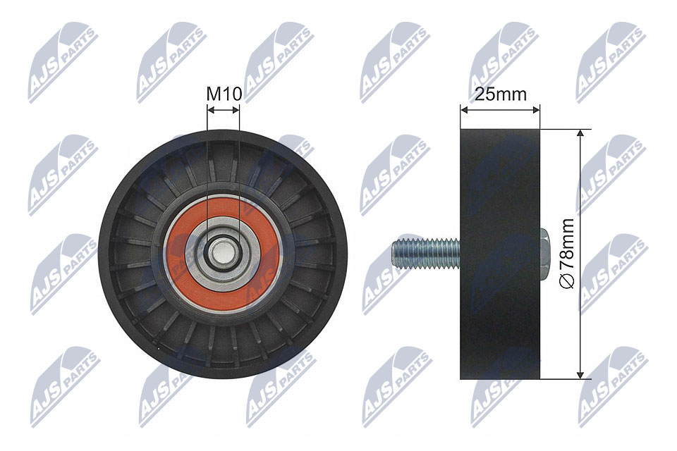 Tensioner Pulley, V-belt  Art. RNKCT041