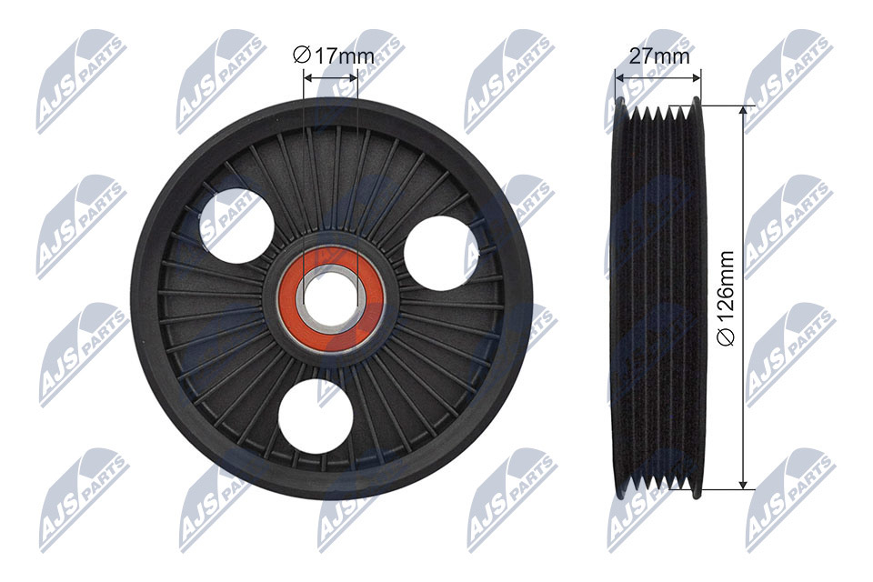 Tensioner Pulley, V-ribbed belt  Art. RNKCT048