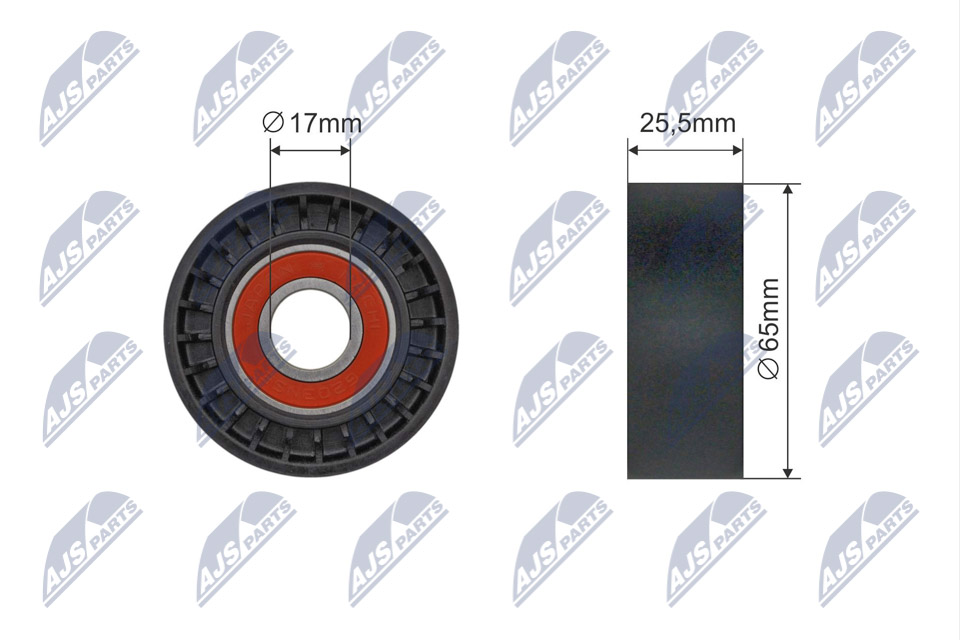 Tensioner Pulley, V-ribbed belt  Art. RNKCT061