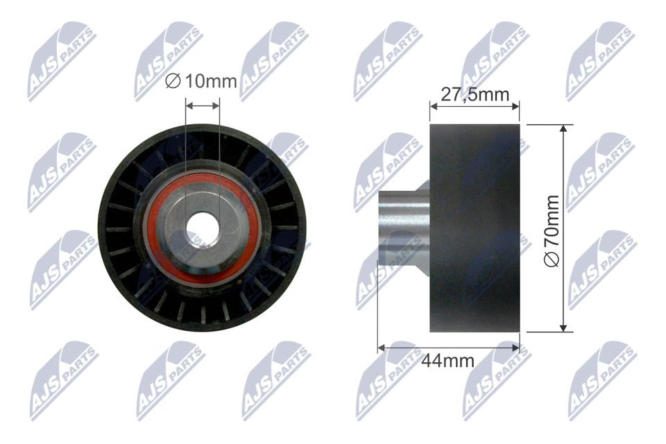 Deflection/Guide Pulley, V-ribbed belt  Art. RNKCT065