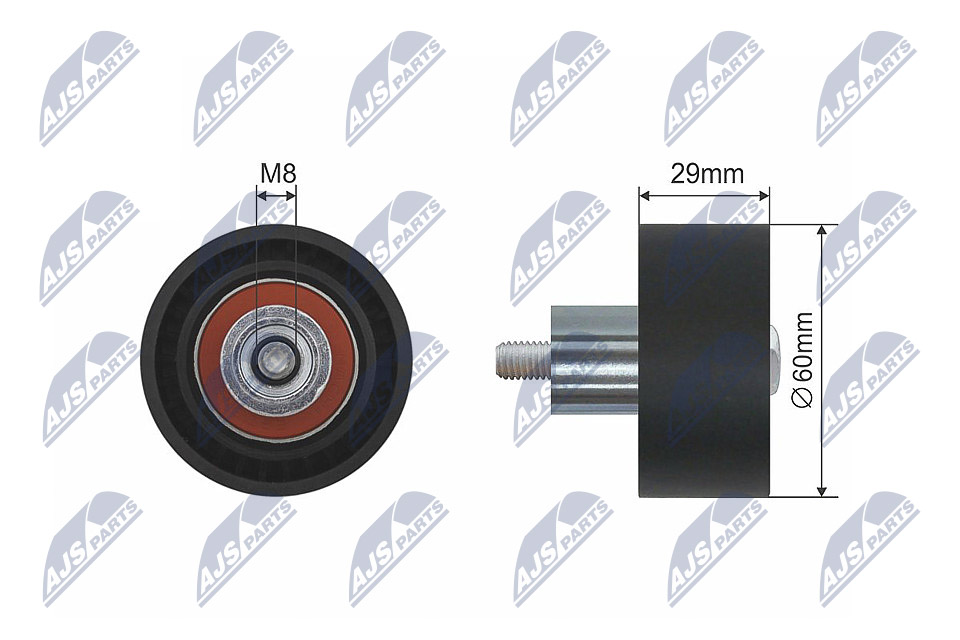 Deflection/Guide Pulley, timing belt  Art. RNKFR028