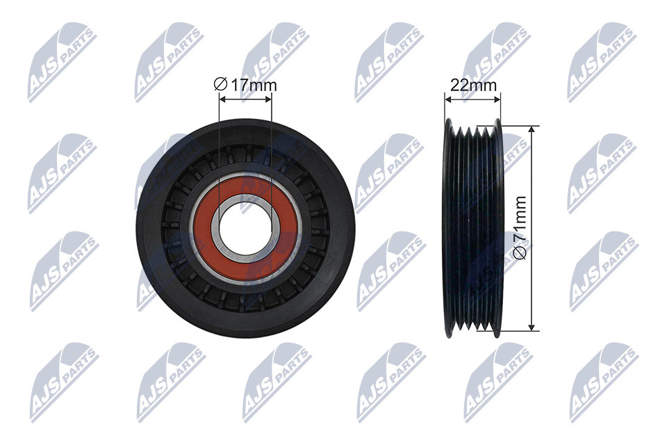 Tensioner Pulley, V-ribbed belt  Art. RNKFR057