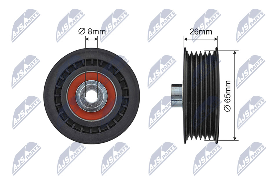 Tensioner Pulley, V-ribbed belt  Art. RNKFR062