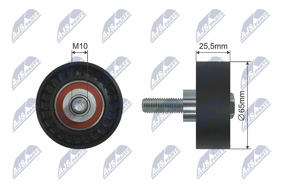 Deflection/Guide Pulley, V-ribbed belt  Art. RNKFT009