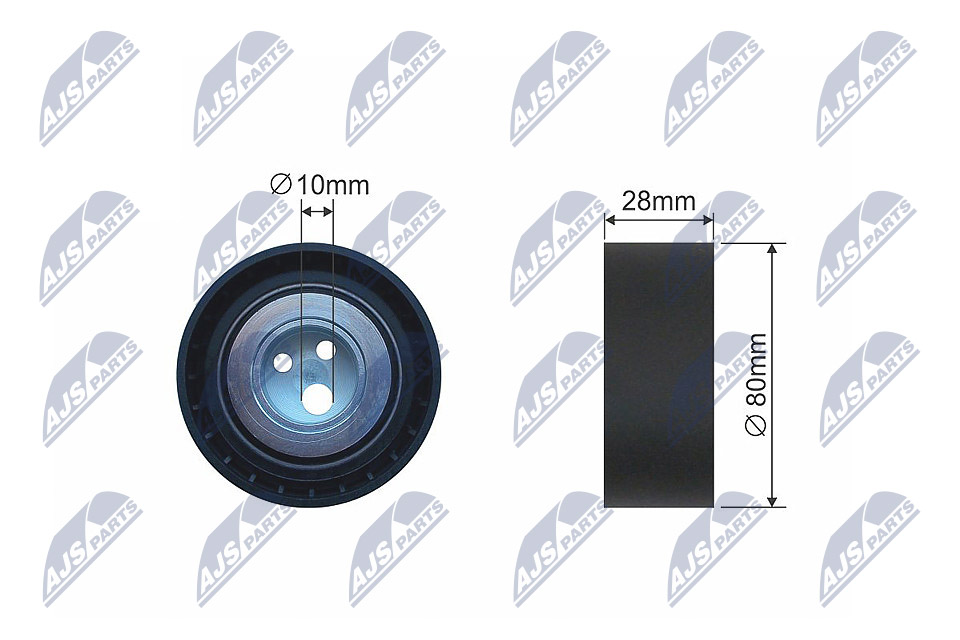 Deflection/Guide Pulley, V-ribbed belt  Art. RNKFT013