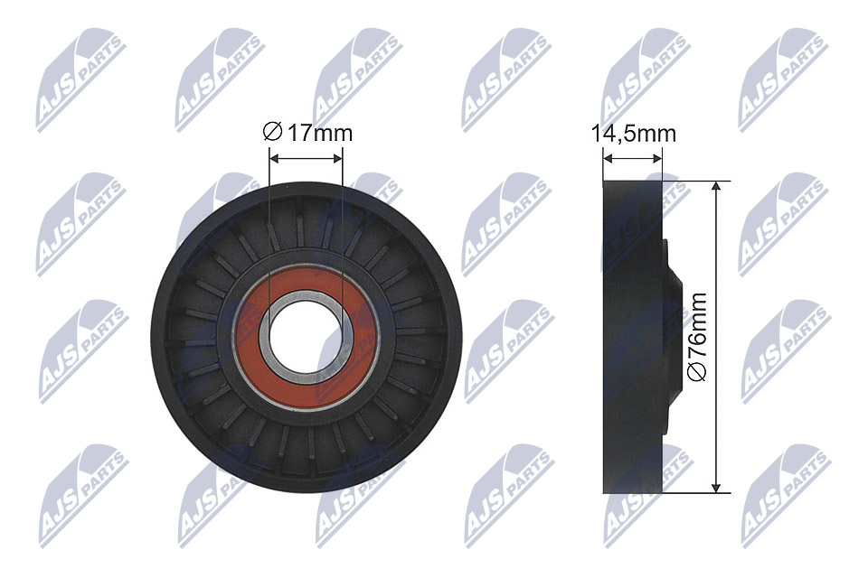 Tensioner Pulley, V-belt  Art. RNKHD020