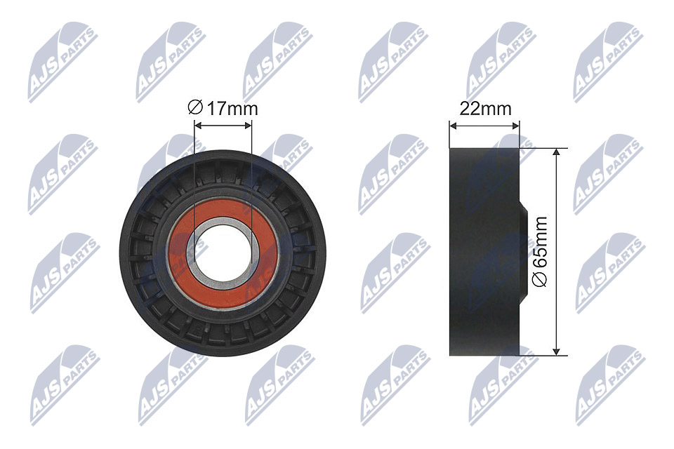 Tensioner Pulley, V-ribbed belt  Art. RNKHY003A