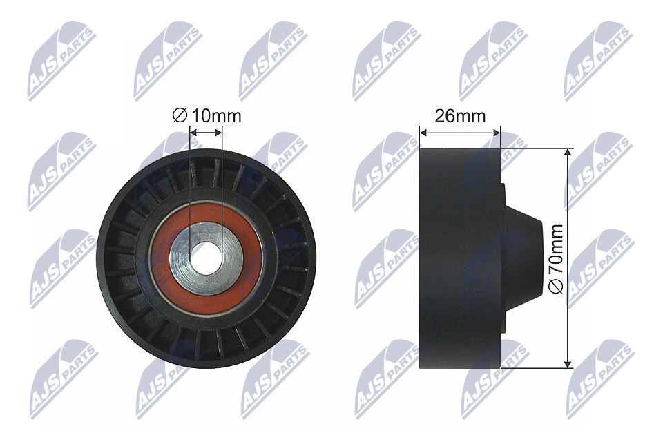 Deflection/Guide Pulley, V-ribbed belt  Art. RNKHY514