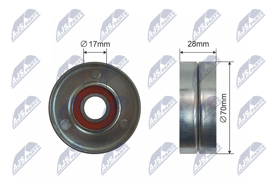 Tensioner Pulley, V-ribbed belt  Art. RNKKA004