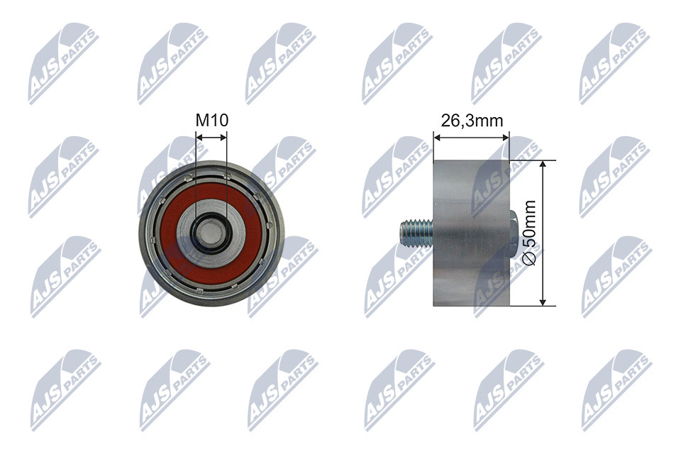 Tensioner Pulley, V-ribbed belt  Art. RNKKA014