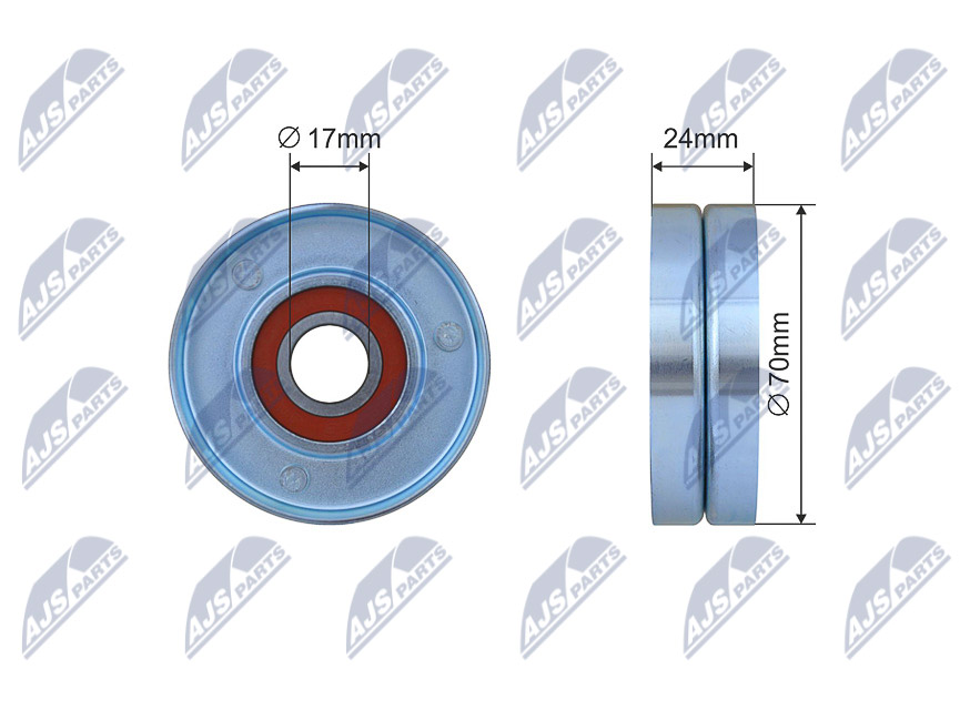 Tensioner Pulley, V-belt  Art. RNKLR011