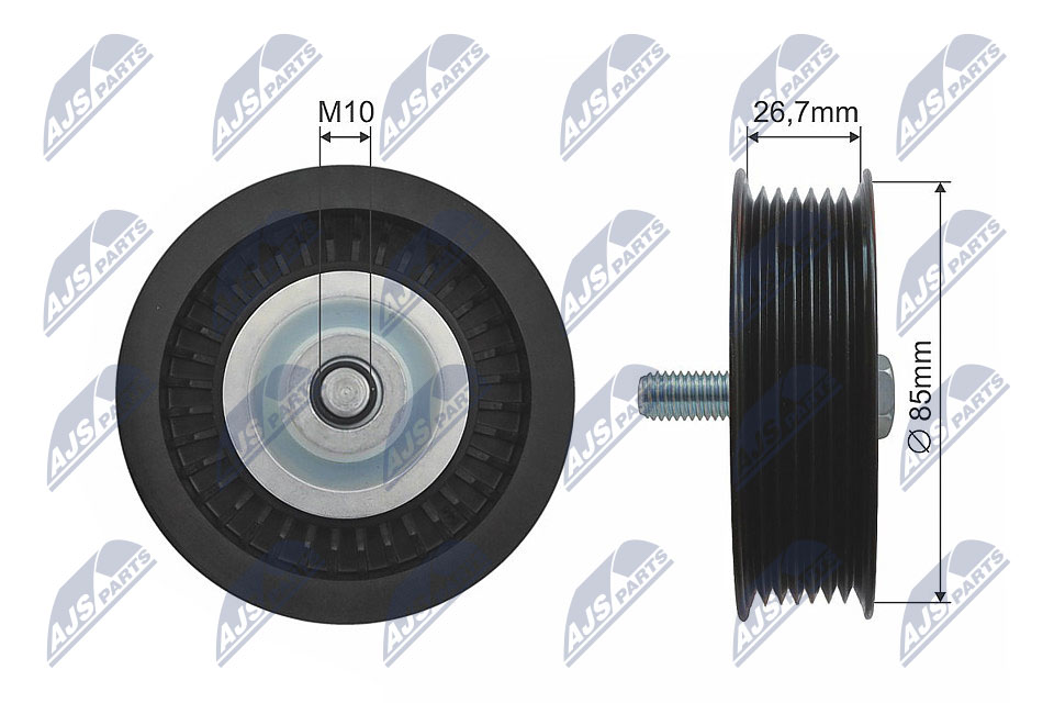 Deflection/Guide Pulley, V-belt  Art. RNKME016