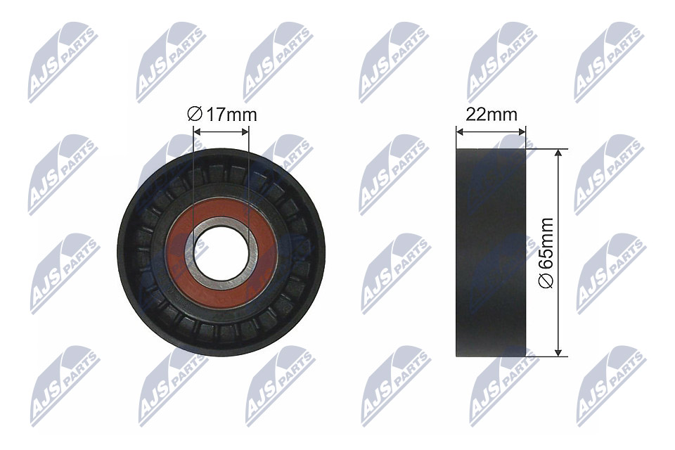 Tensioner Pulley, V-belt  Art. RNKME022