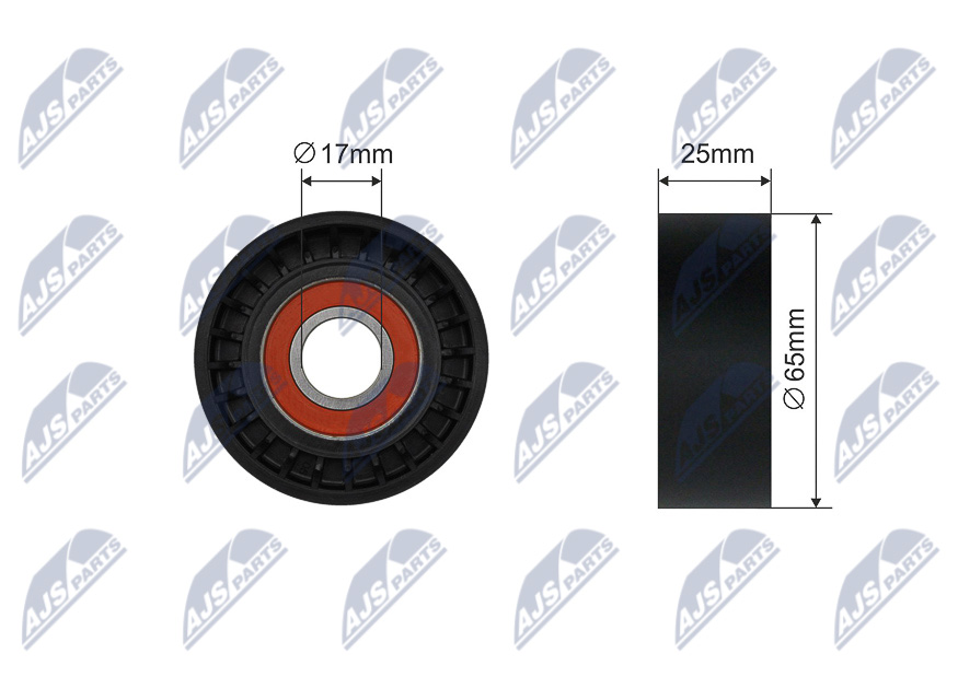 Tensioner Pulley, V-belt  Art. RNKME040