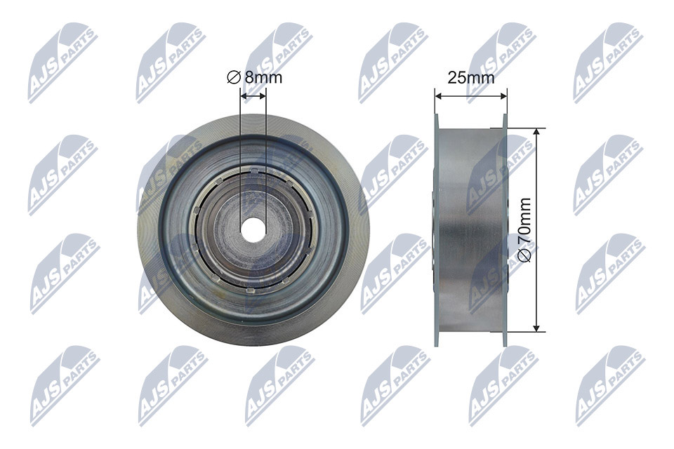 Tensioner Pulley, V-ribbed belt  Art. RNKME052