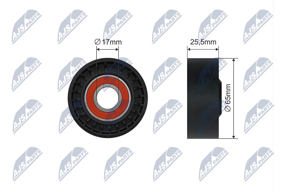 Tensioner Pulley, V-ribbed belt  Art. RNKME053