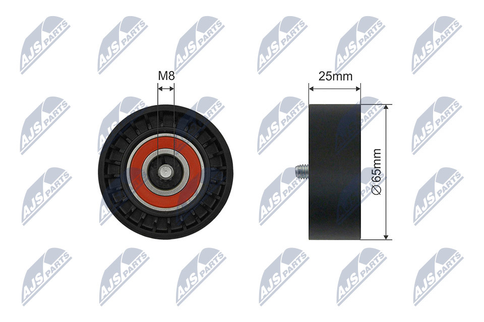 Tensioner Pulley, V-ribbed belt  Art. RNKME059