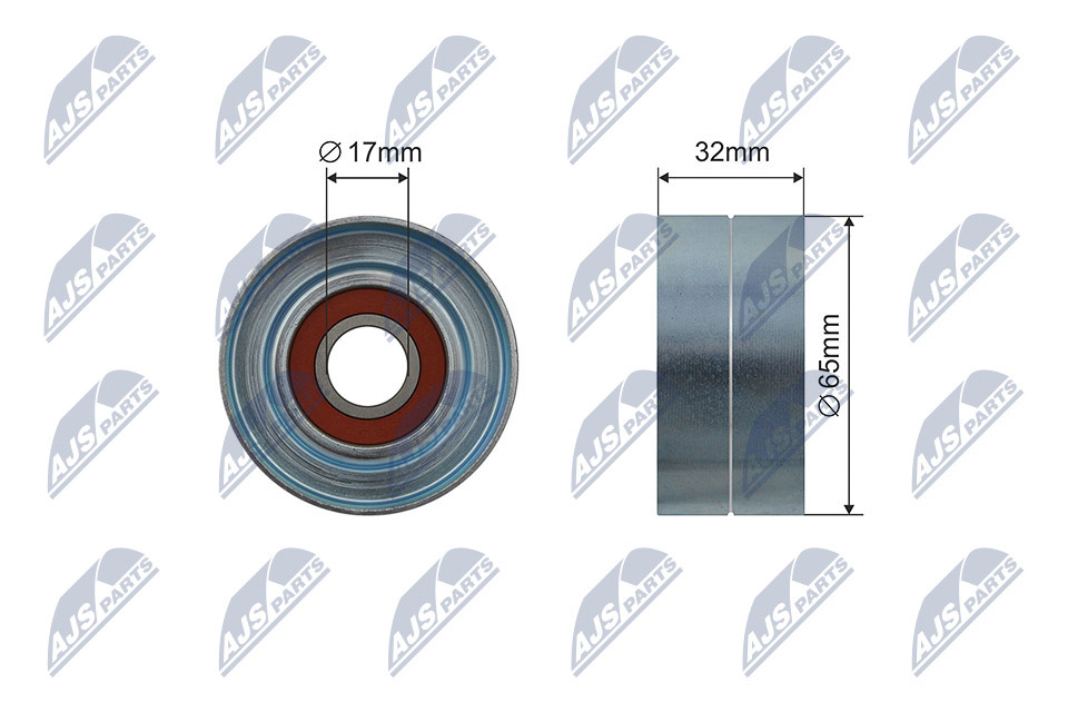 Tensioner Pulley, V-ribbed belt  Art. RNKME060