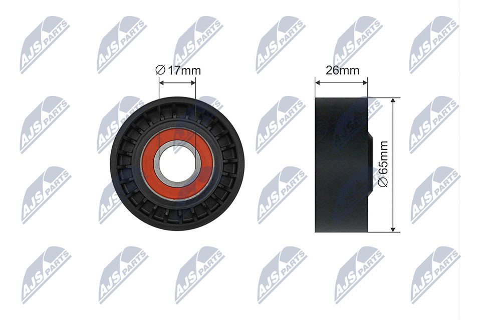 Tensioner Pulley, V-ribbed belt  Art. RNKME065