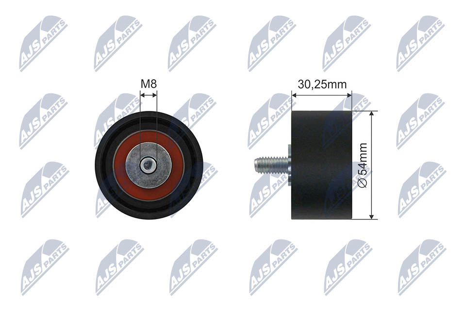 Guide roller, Multi-groove belt  Art. RNKME075