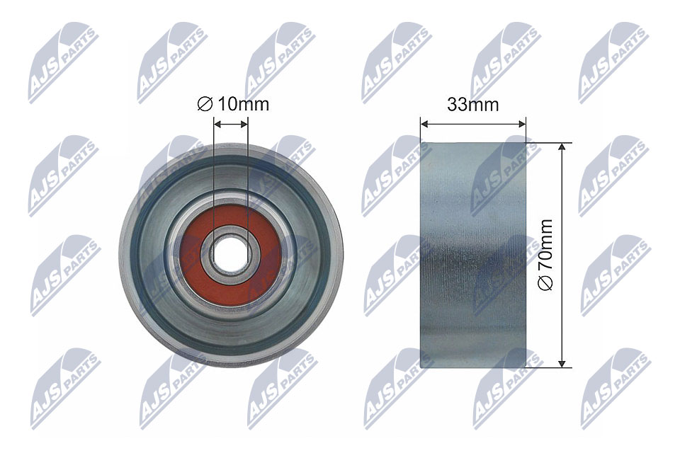 Deflection/Guide Pulley, V-ribbed belt  Art. RNKNS022