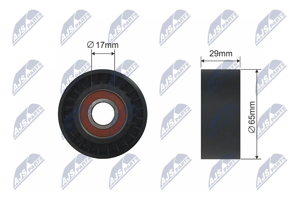 Tensioner Pulley, V-ribbed belt  Art. RNKNS033