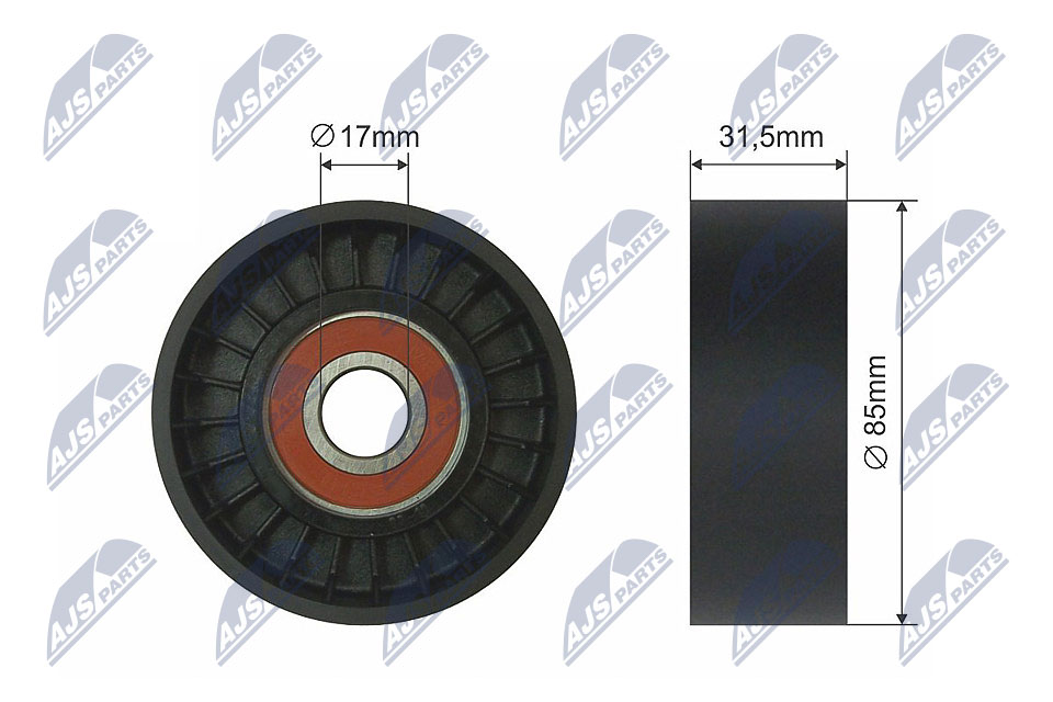 Tensioner Pulley, V-ribbed belt  Art. RNKNS039