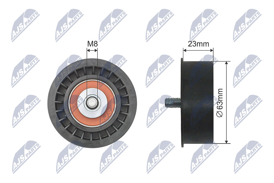 Deflection/Guide Pulley, timing belt  Art. RNKPL019