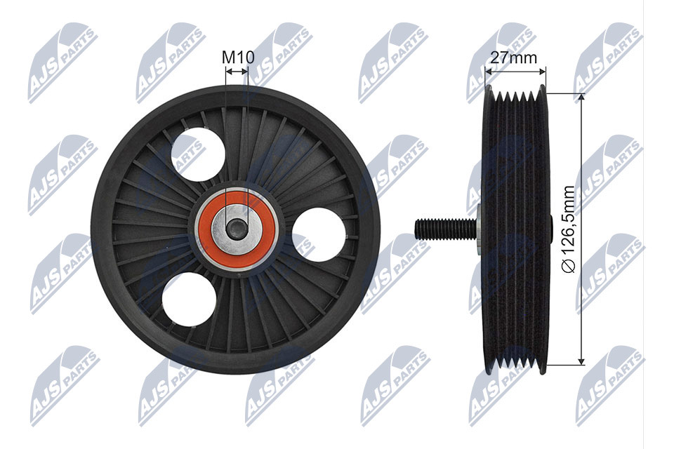 Tensioner Pulley, V-ribbed belt  Art. RNKRE032