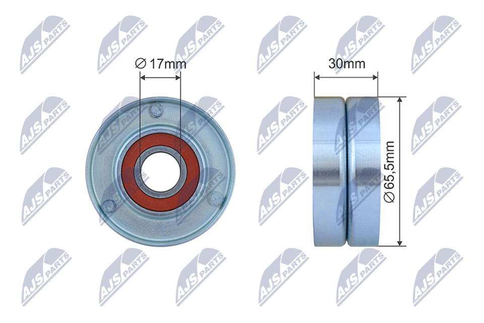 Tensioner Pulley, V-ribbed belt  Art. RNKRE042