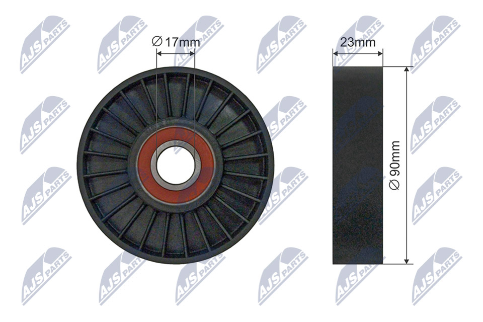 Tensioner Pulley, V-ribbed belt  Art. RNKSA006