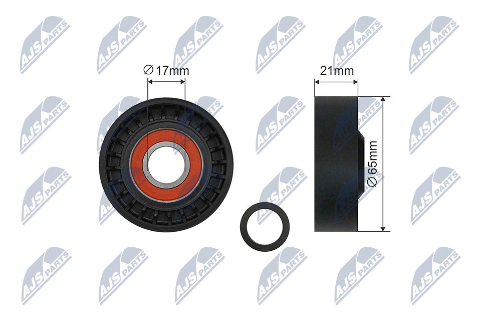 Tensioner Pulley, V-ribbed belt  Art. RNKVV014