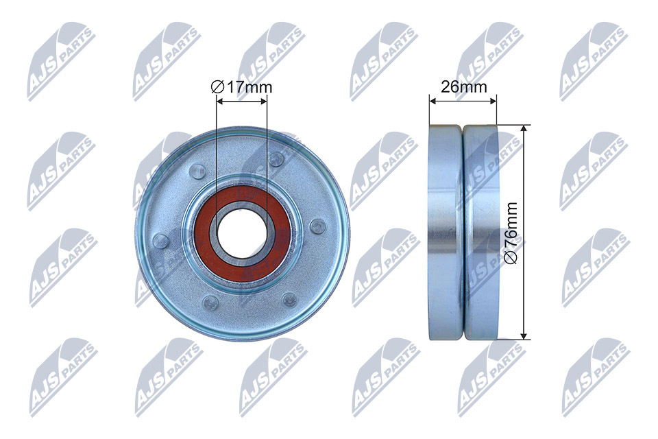 Tensioner Pulley, V-ribbed belt  Art. RNKVV015