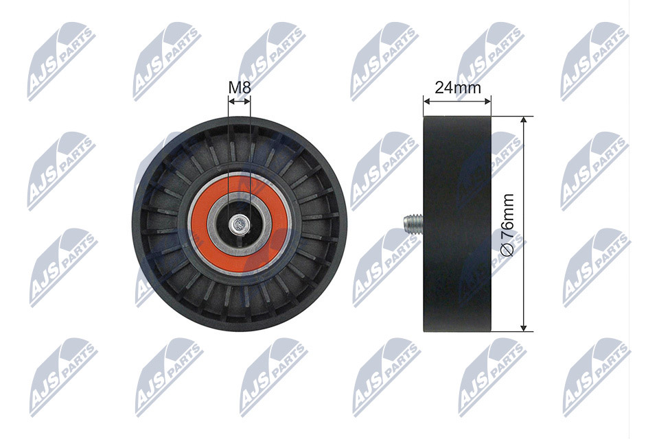 Tensioner Pulley, V-ribbed belt  Art. RNKVV017