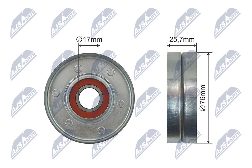 Deflection/Guide Pulley, V-ribbed belt  Art. RNKVW011