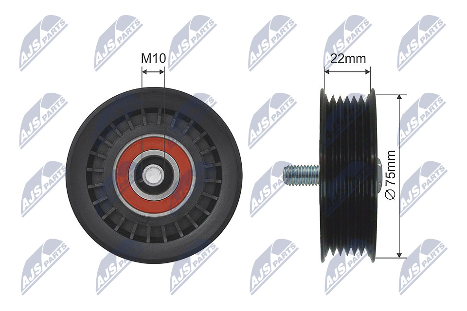 Tensioner Pulley, V-ribbed belt  Art. RNKVW028