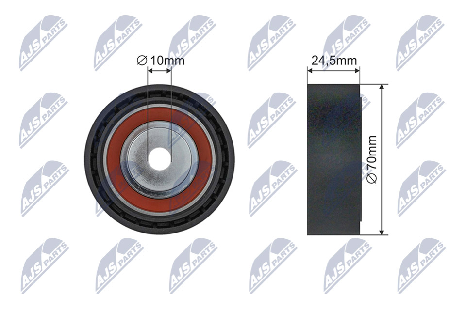 Tensioner Pulley, V-ribbed belt  Art. RRKBM000