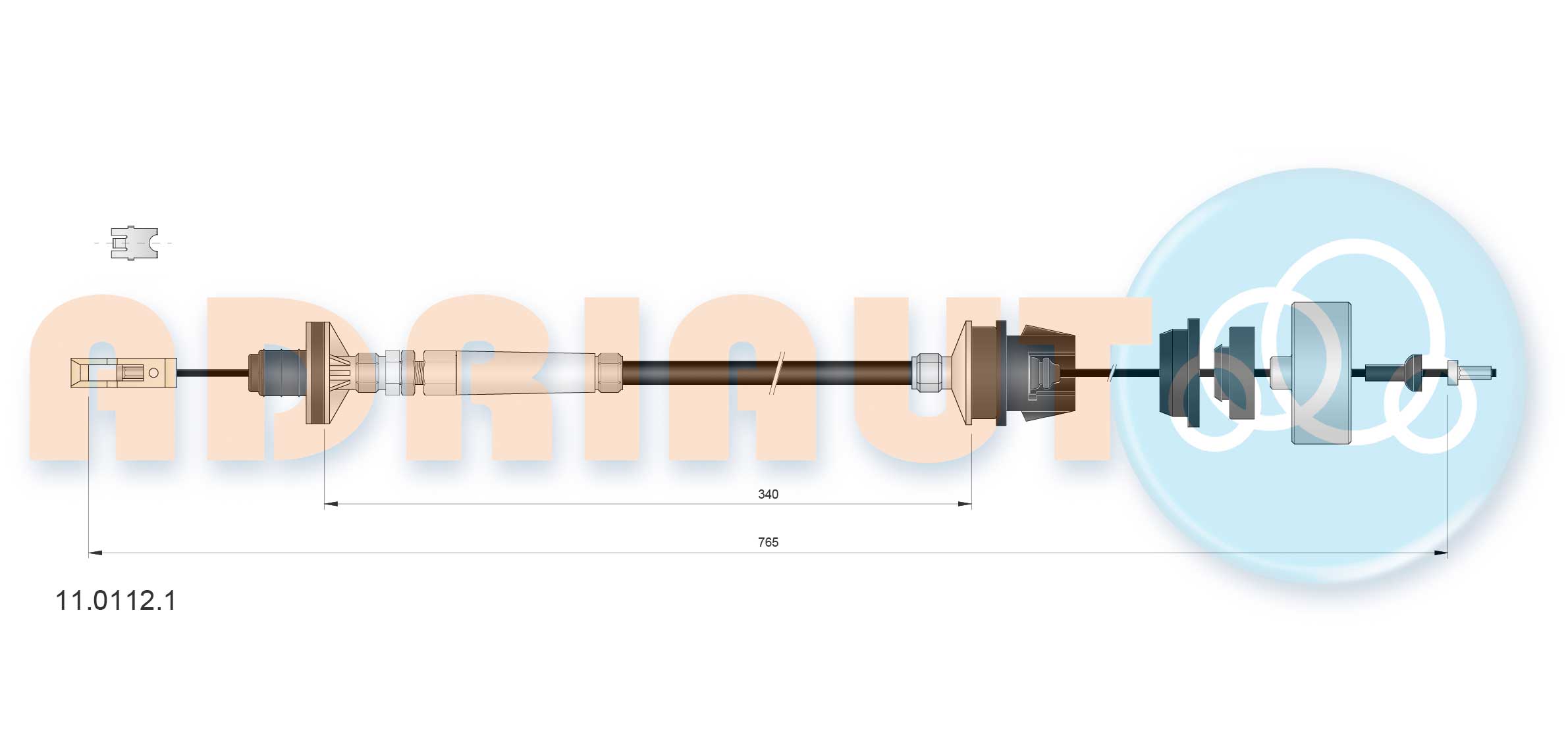 Cable Pull, clutch control  Art. 1101121